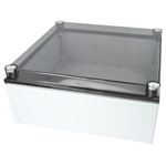 Fibox CAB PCQ Series Polycarbonate Wall Box, IP66, IP67, Viewing Window, 172 mm x 400 mm x 400mm