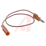 Mueller Electric Test lead, 10A, 300V, Red, 0.3m Lead Length