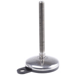 Nu-Tech Engineering M16 100mm Dia. Stainless Steel Adjustable Foot, 1000kg Static Load Capacity 3.5° Tilt Angle