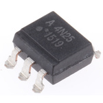 Broadcom, 4N25-300E DC Input Transistor Output Optocoupler, Surface Mount, 6-Pin PDIP
