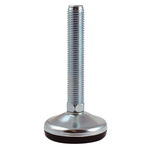 RS PRO M10 Rubber Adjustable Foot, 700kg Static Load Capacity 10° Tilt Angle