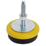 RS PRO M16 Rubber Adjustable Foot, 1500kg Static Load Capacity