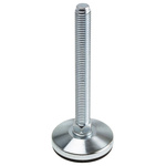 RS PRO M12 Rubber Adjustable Foot, 900kg Static Load Capacity 3° Tilt Angle