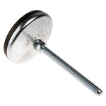 RS PRO M10 Rubber Adjustable Foot, 1000kg Static Load Capacity 10° Tilt Angle