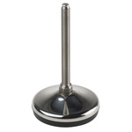 RS PRO M12 Rubber Adjustable Foot, 1000kg Static Load Capacity 10° Tilt Angle