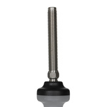 RS PRO M12 Stainless Steel Adjustable Foot, 1000kg Static Load Capacity 30° Tilt Angle