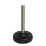 RS PRO M24 103mm Dia. Polyamide Adjustable Foot, 2500kg Static Load Capacity 30° Tilt Angle