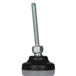 RS PRO M6 40mm Dia. Polyamide Adjustable Foot, 500kg Static Load Capacity 30° Tilt Angle