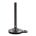 RS PRO M20 80mm Dia. Rubber Adjustable Foot, 1000kg Static Load Capacity 10° Tilt Angle