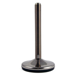 RS PRO M24 100mm Dia. Rubber Adjustable Foot, 1500kg Static Load Capacity 10° Tilt Angle