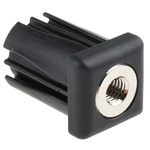 RS PRO Square Nylon Tube Insert, 500kg Static Load Capacity