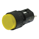 Idec Yellow Indicator, Solder Termination, 24 V dc, 16.2mm Mounting Hole Size