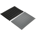 3M Tapered Square PUR Self Adhesive Feet, 10.4mm diameter 10.4mm width x 10.4mm length x 2.5mm height