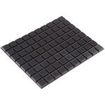 3M Tapered Square PUR Self Adhesive Feet, 12.7mm diameter 12.7mm width x 12.7mm length x 3.1mm height