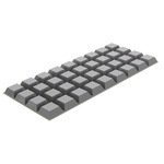 3M Tapered Square PUR Self Adhesive Feet, 20.5mm diameter 20.6mm width x 20.6mm length x 7.6mm height