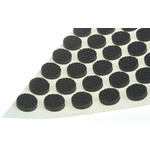 Essentra Circular Polyethylene (PE) Non Slip Pad, 12.7mm diameter x 3.2mm height