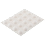 3M Hemispherical PUR Self Adhesive Feet, 16mm diameter x 7.9mm height