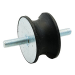 RS PRO M4 Anti Vibration Mount, Male to Male Bobbin with 1.18 Compression Load