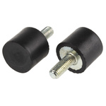 RS PRO M8 Anti Vibration Mount, Male Buffer Foot with 36.8kg Compression Load