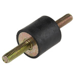 RS PRO M6 Anti Vibration Mount, Male to Male Bobbin with 34.5kg Compression Load
