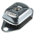 RS PRO Rectangular M12 Anti Vibration Mount, Marine Mount with 65kg Compression Load