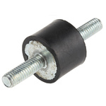 RS PRO M6 Anti Vibration Mount, Male to Male Bobbin with 24.6kg Compression Load