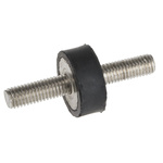RS PRO M8 Anti Vibration Mount, Male to Male Bobbin with 66kg Compression Load