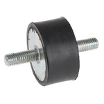 RS PRO M8 Anti Vibration Mount, Male to Male Bobbin with 80.26kg Compression Load