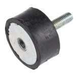 RS PRO M6 Anti Vibration Mount, Male to Female Bobbin with 83.16kg Compression Load