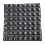 RS PRO Hemispherical PUR Self Adhesive Feet, 15.7mm diameter x 7.9mm height