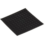 RS PRO Square PUR Self Adhesive Feet, 10.2mm diameter x 2.5mm height