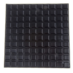 RS PRO Square PUR Self Adhesive Feet, 12.7mm diameter x 3mm height