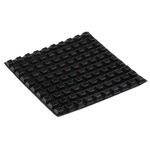 RS PRO Square PUR Self Adhesive Feet, 12.7mm diameter x 5.8mm height