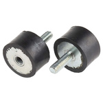 RS PRO M6 Anti Vibration Mount, Male to Female Bobbin with 67.67daN Compression Load