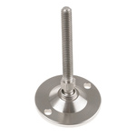 Nu-Tech Engineering M8 Stainless Steel Adjustable Foot, 300kg Static Load Capacity 10° Tilt Angle