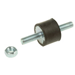 FIBET M6 Anti Vibration Mount, Male to Male Bobbin with 22.5kg Compression Load