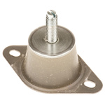 Taica Cylindrical M6 Anti Vibration Mount, Male Buffer Foot