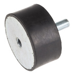 RS PRO M16 Anti Vibration Mount, Male to Female Bobbin with 786.94kg Compression Load