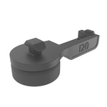 RS PRO Circular Anti Vibration Mount, Rubber Foot