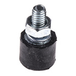 FIBET Cylindrical M4 Anti Vibration Mount, Male Buffer Foot with 5.8kg Compression Load