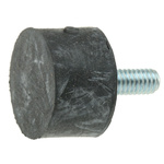 FIBET Cylindrical M4 Anti Vibration Mount, Male Buffer Foot with 16.4kg Compression Load