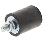 FIBET Cylindrical M4 Anti Vibration Mount, Male Buffer Foot with 18kg Compression Load