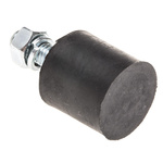 FIBET Cylindrical M6 Anti Vibration Mount, Male Buffer Foot with 29.6kg Compression Load