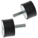 FIBET M6 Anti Vibration Mount, Male to Female Bobbin with 87.6kg Compression Load