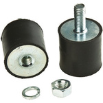 FIBET M6 Anti Vibration Mount, Male to Female Bobbin with 28kg Compression Load