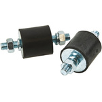 FIBET M10 Anti Vibration Mount, Male to Male Bobbin with 424kg Compression Load