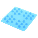 Taica 100mm Anti-Vibration Pad SN-50 50kg Silicone +200°C -40°C 100 x 100 x 7mm 7mm
