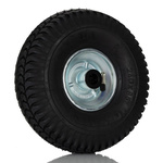 RS PRO Black Rubber Shock Absorbing Trolley Wheel, 200kg