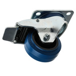 RS PRO Braked Swivel Castor Wheel, 150kg Capacity, 80mm Wheel