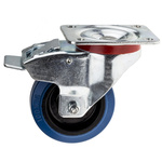 RS PRO Braked Swivel Castor Wheel, 180kg Capacity, 100mm Wheel